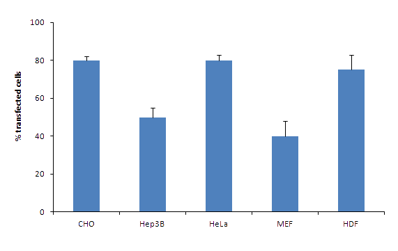 DreamFect Transfection reagent Transfection efficiency